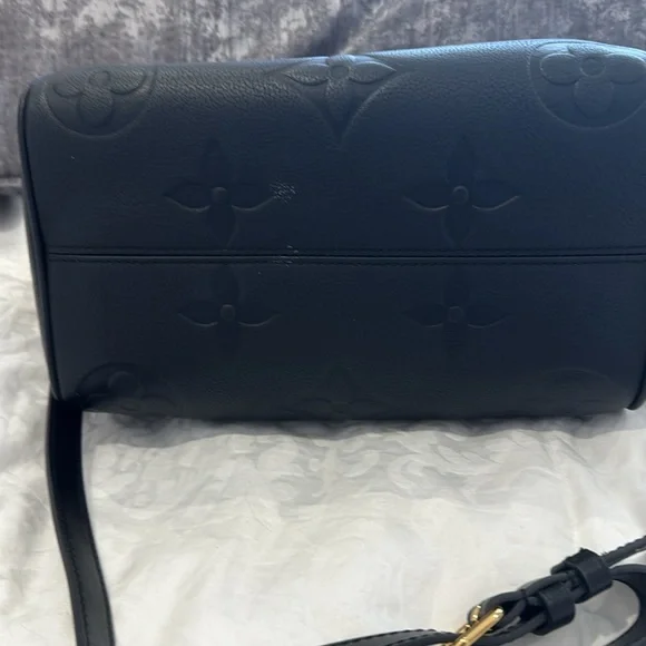 Black Satchel with Gold Accents - Picture 3 of 6